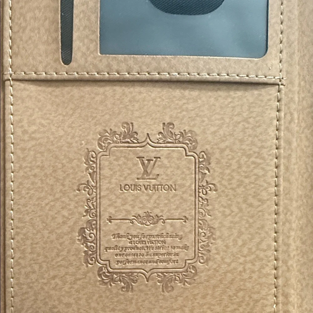 Blue Monogram Tablet or computer Cover. Used